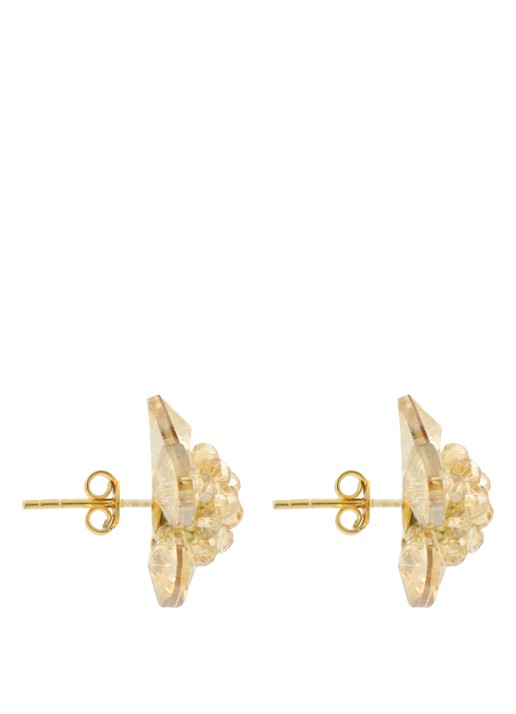 LOTT. gioielli Flower Stud Teuntje oorstekers - detail 3 beige