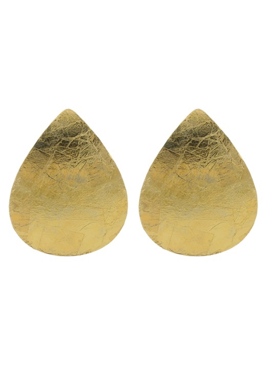 LOTT. gioielli Leaf oorstekers - voorkant goud