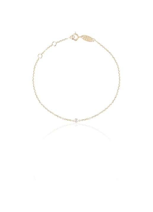 LOTT. gioielli One Diamond armband verguld