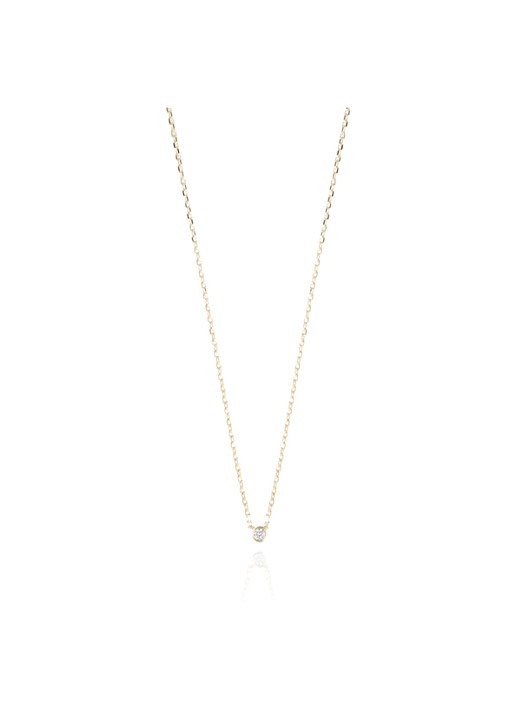 LOTT. gioielli One Diamond ketting verguld