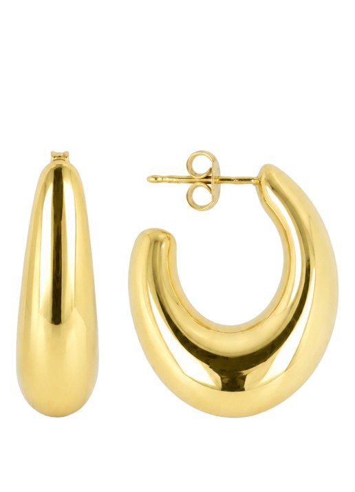 LOTT. gioielli Oval Creole Deluxe oorstekers verguld