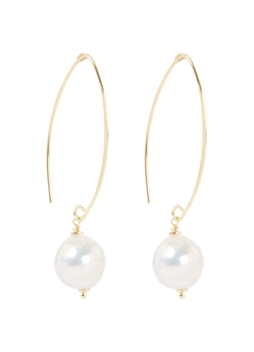 LOTT. gioielli Pearl S oorhangers verguld