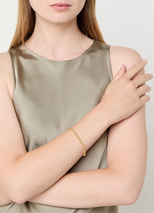 LOTT. gioielli Snake S armband verguld - voorkant 2 goud