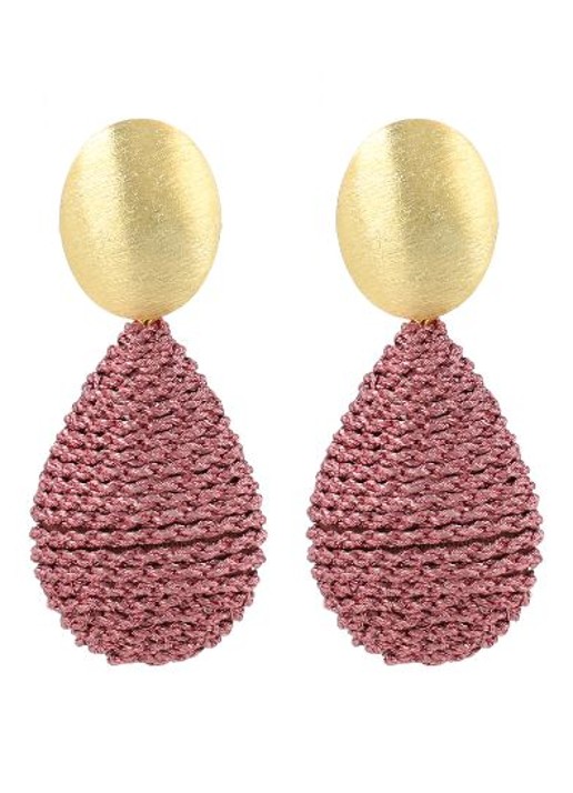 LOTT. gioielli Threated Teardrop L Bea oorstekers verguld