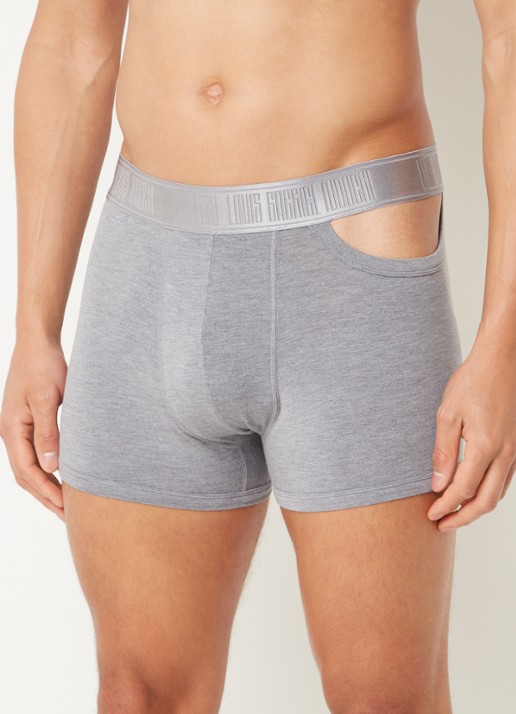 Louis Gabriel Nouchi Boxershort met logoband en cut-out detail - detail 4 grijsmele