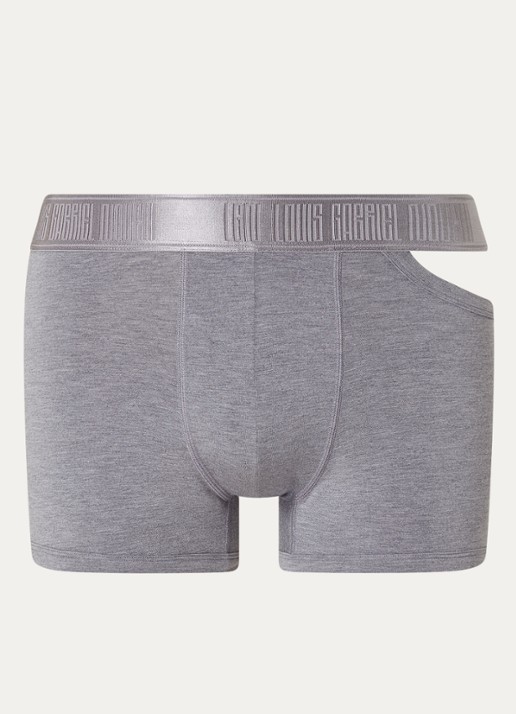 Louis Gabriel Nouchi Boxershort met logoband en cut-out detail - voorkant grijsmele