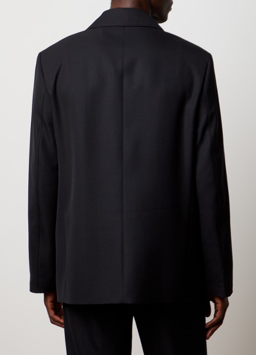 Louis Gabriel Nouchi Oversized colbert in wolblend - achterkant 6 zwart