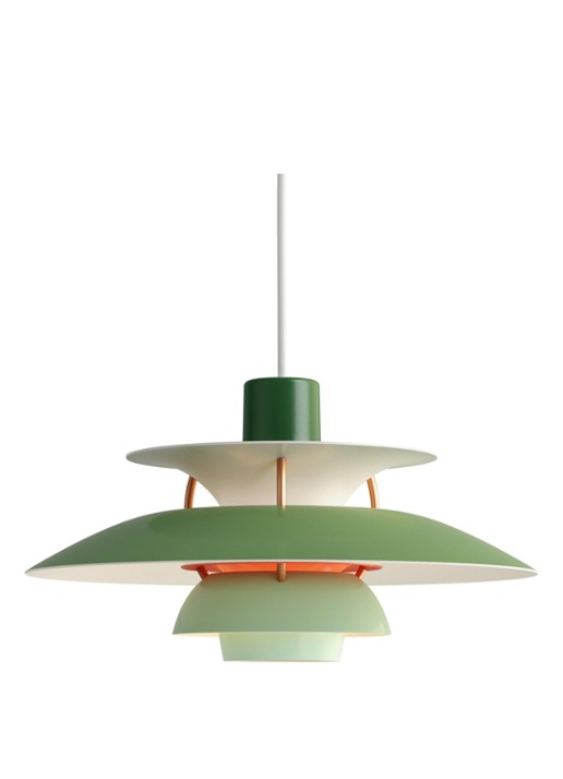 Louis Poulsen PH 5 Mini hanglamp Ø 30 cm - voorkant groen
