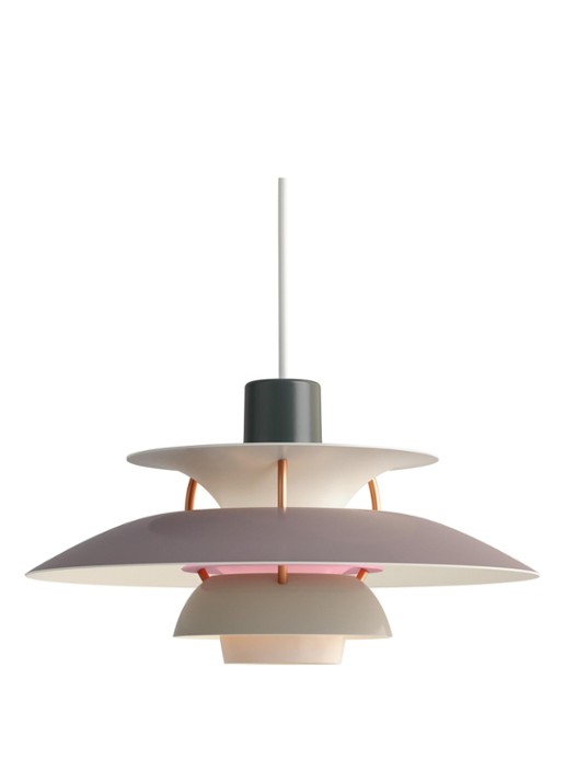 Louis Poulsen PH 5 Mini hanglamp Ø 30 cm - voorkant grijs