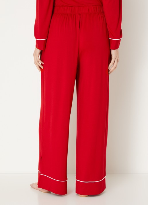 Lounge Alpine Dreams pyjamabroek - achterkant rood