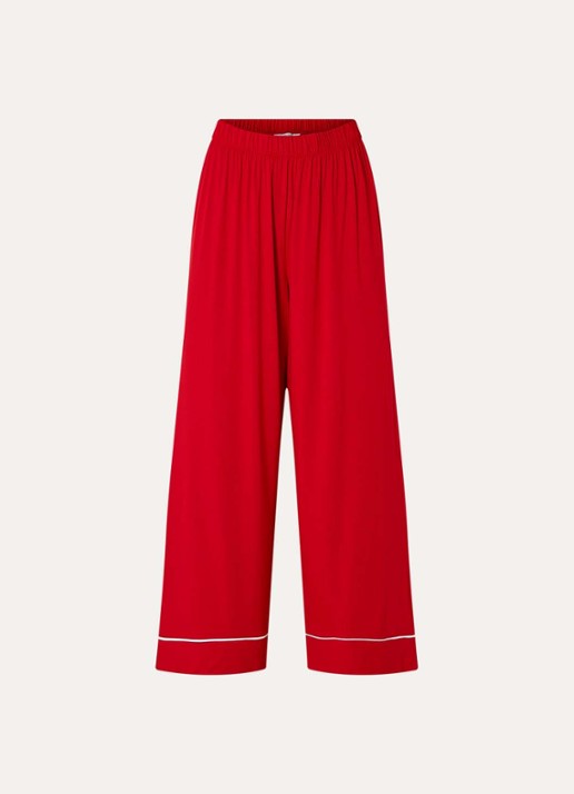 Lounge Alpine Dreams pyjamabroek - voorkant 2 rood