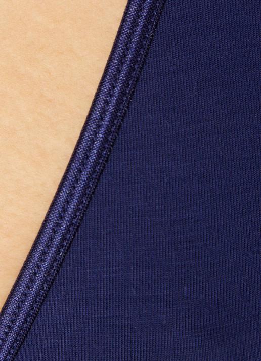 Lounge Bralette met logoband - detail 3 donkerblauw