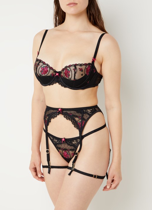 Lounge Marielle jarretels van mesh