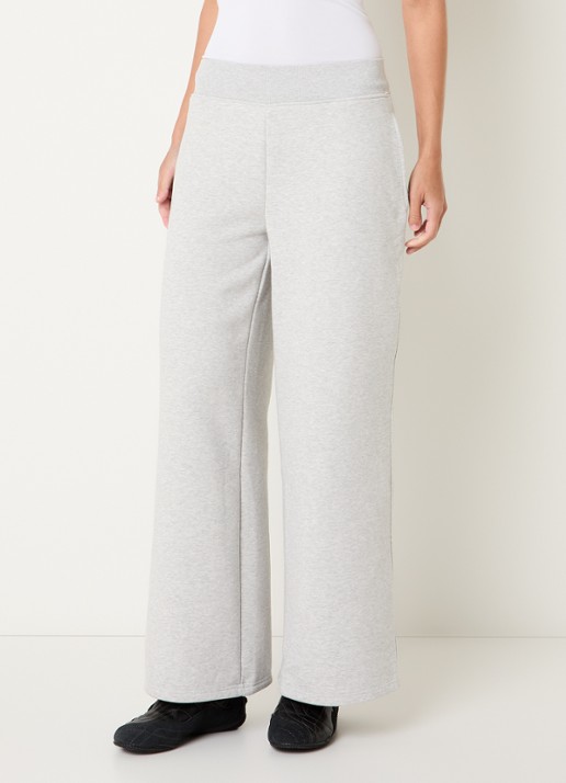 Lounge Mid waist wide fit joggingbroek met steekzakken