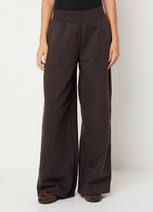 Lounge Mid waist wide fit joggingbroek met steekzakken
