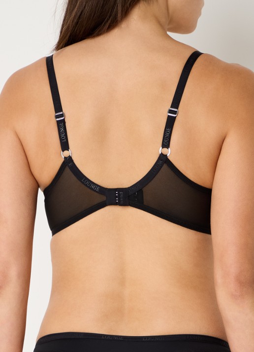 Lounge Push-up bh met beugelondersteuning - achterkant 3 zwart