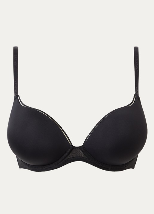 Lounge Push-up bh met beugelondersteuning - voorkant zwart