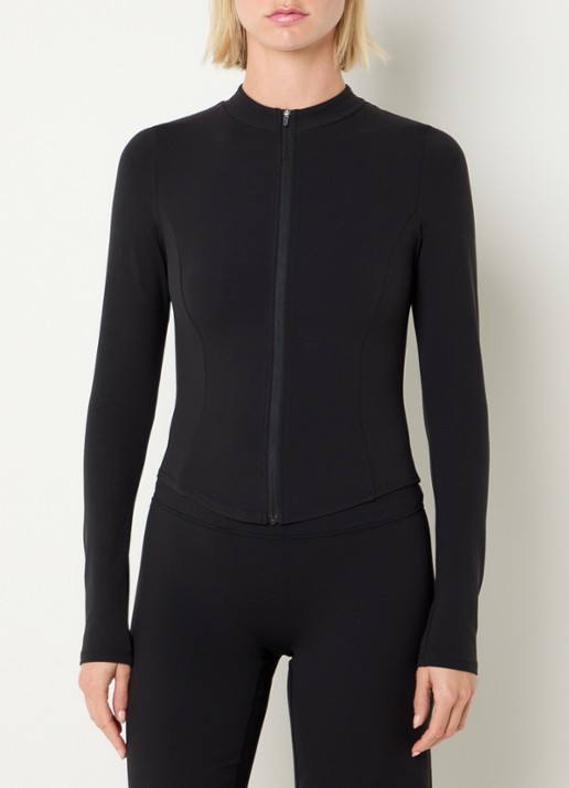 Lounge Sweatvest met opstaande kraag