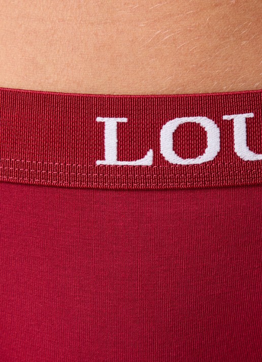 Lounge Tanga met logoband - detail 5 bordeauxrood