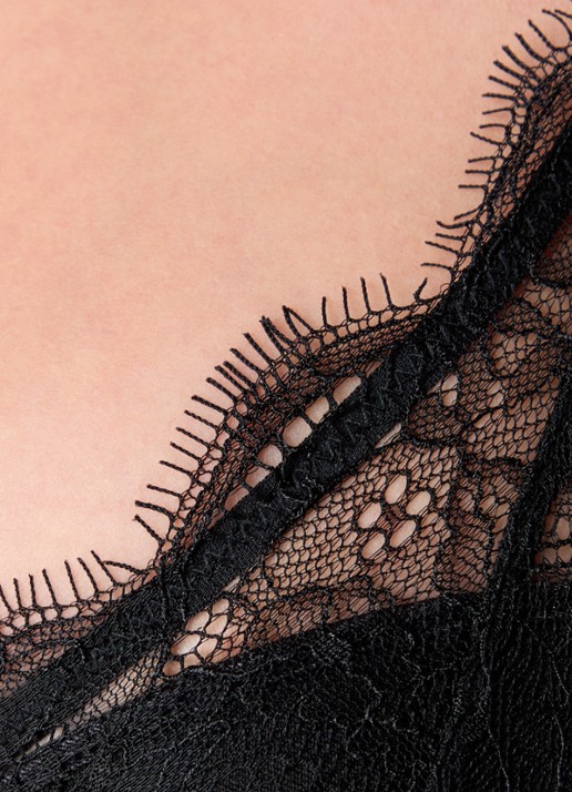Love Stories Gwyneth beugel bh met overlay van kant - detail 3 zwart