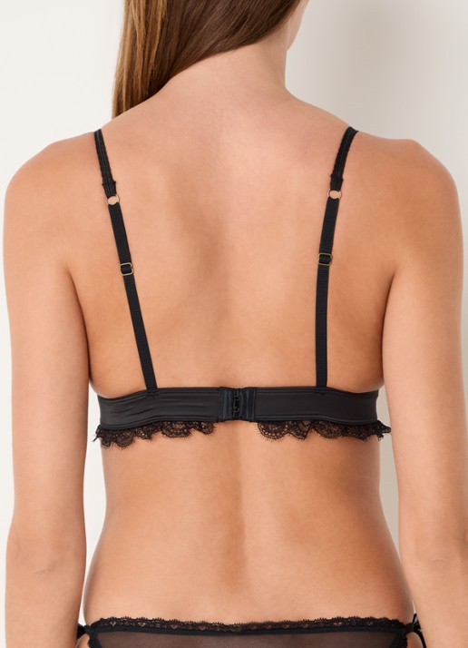 Love Stories Jane bralette met mesh - achterkant 5 zwart