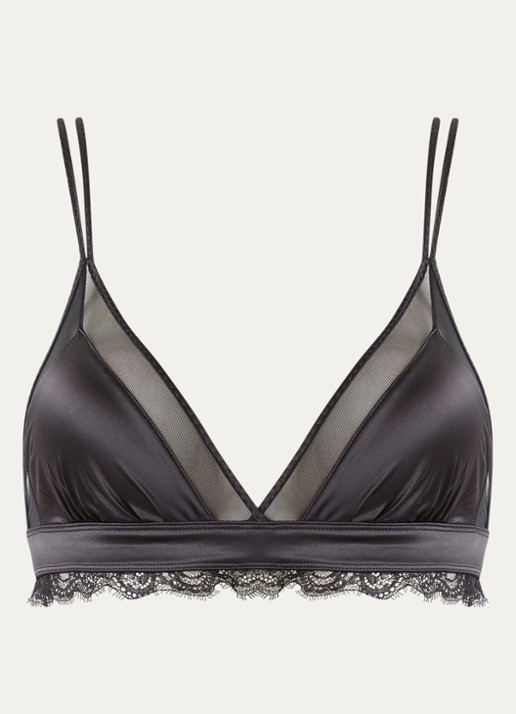Love Stories Jane bralette met mesh - voorkant zwart
