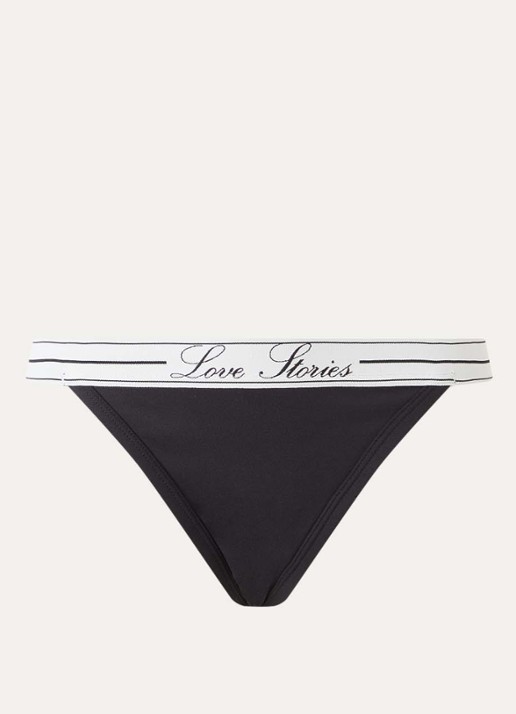 Love Stories Roomie string met logoband - voorkant zwart