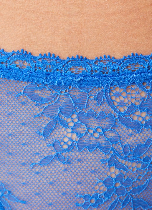Love Stories Roomie string van kant - detail 4 kobaltblauw