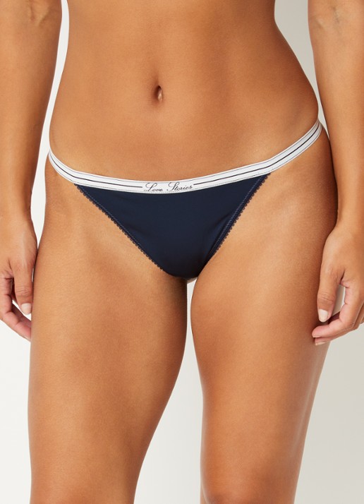 Love Stories Roomservice string van kant - voorkant 4 donkerblauw