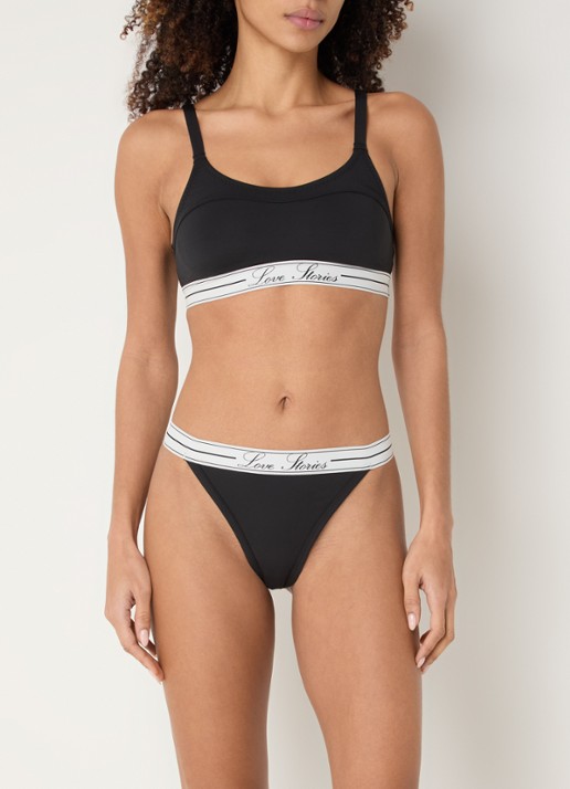 Love Stories Tori sport bh met light support - voorkant 3 zwart