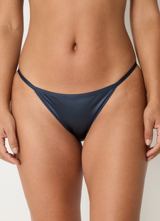 Love Stories Wild Rose tanga van kant - voorkant 3 donkerblauw