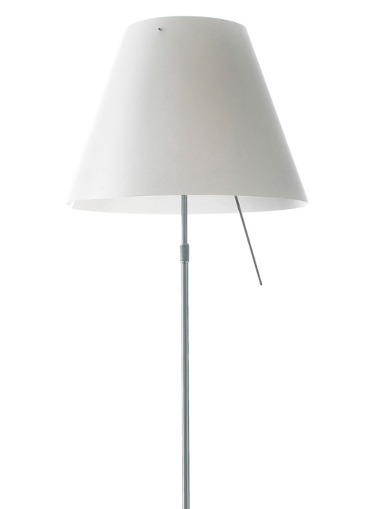 Luceplan Costanza vloerlamp telescopisch met dimmer en diffuser 160 x Ø40 cm - detail 5 wit