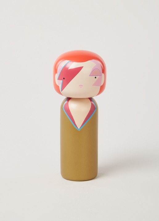 Lucie Kaas Aladdin Sane Kokeshi Doll 14,5 cm - voorkant 2 mosterd