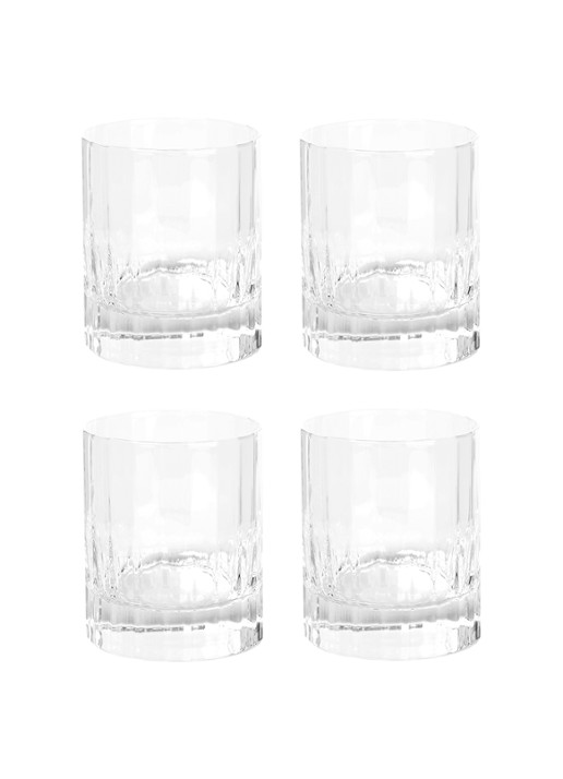 Luigi Bormioli Bach whiskeyglas 33,5 cl set van 6 - voorkant 2 transparant