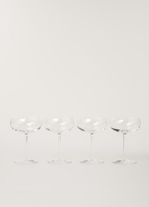 Luigi Bormioli Talismano Old Martini cocktailglas 30 cl set van 4 - voorkant 2 transparant