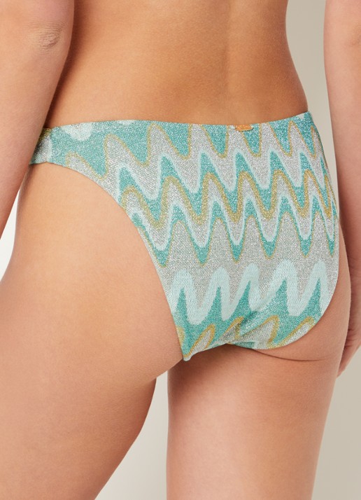 Luli Fama Bikinislip met lurex - achterkant 5 mint
