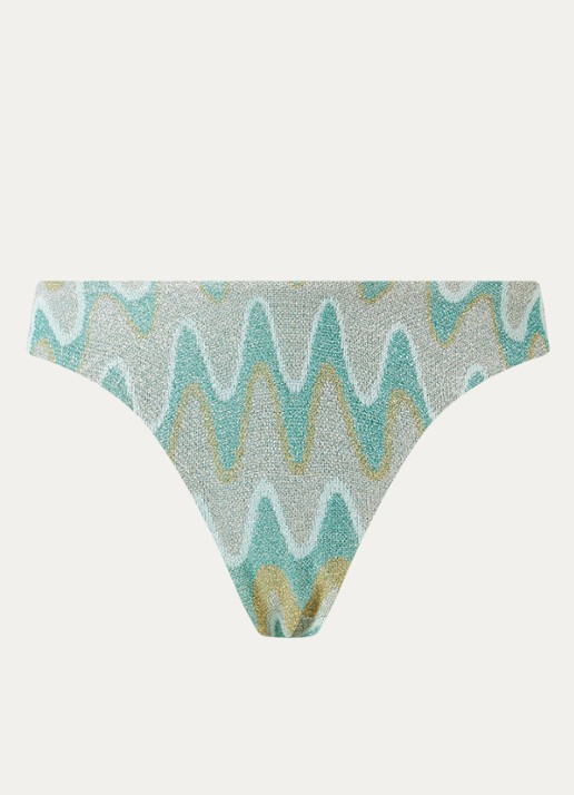 Luli Fama Bikinislip met lurex - voorkant mint