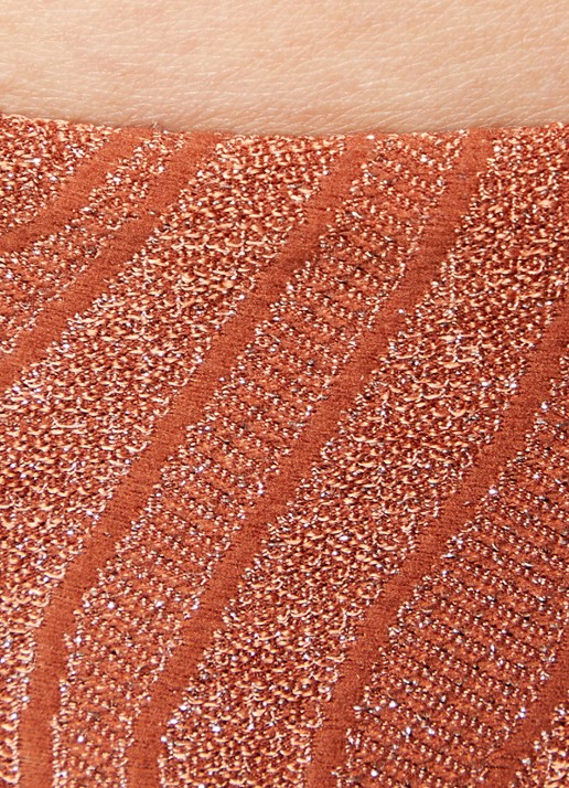 Luli Fama Bikinislip met lurex - detail 2 oranjebruin