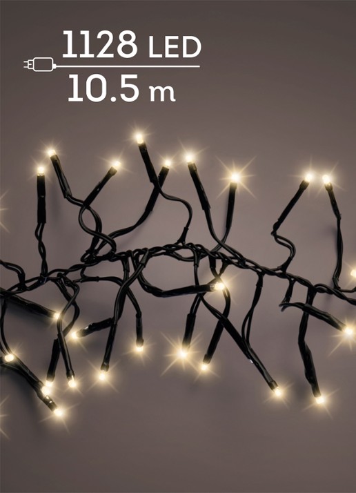 Lumineo Cluster lichtslinger 10,5 meter - voorkant zwart