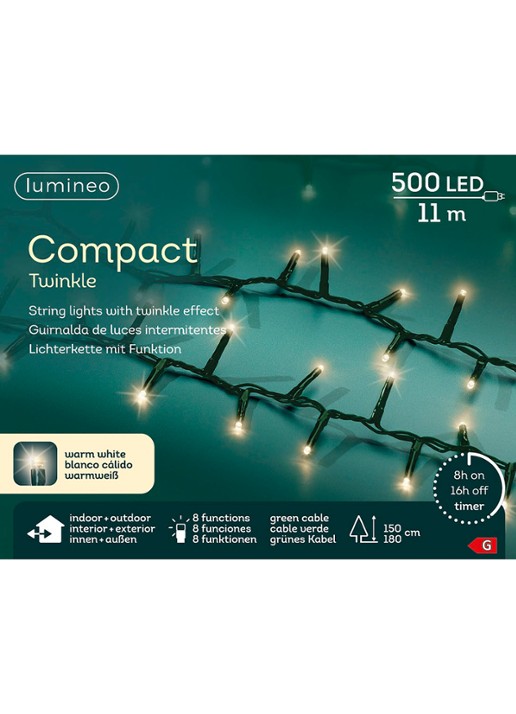 Lumineo Compact lichtslinger 11 meter - detail 6 groen