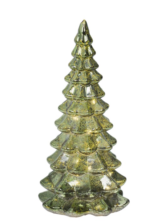 Lumineo Kerstboom ornament met LED verlichting 21 cm