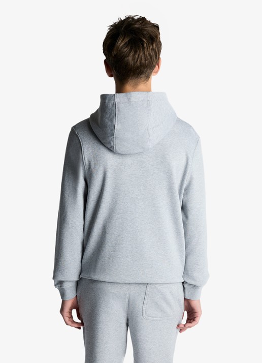 Lyle & Scott Classic hoodie met logoborduring - voorkant 2 grijsmele