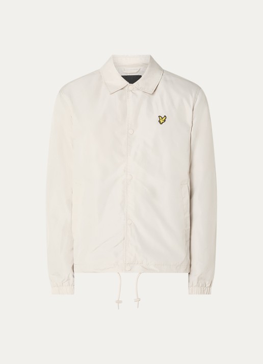 Lyle & Scott Coach jack met steekzakken - voorkant 2 creme