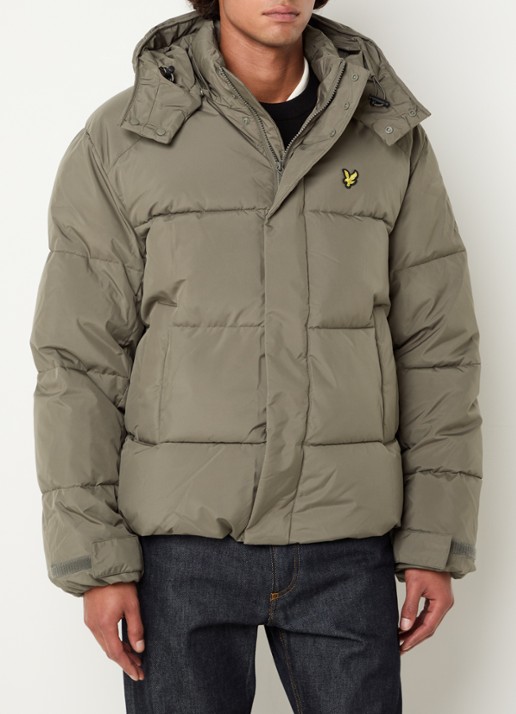 Lyle & Scott Gewatteerd jack met afneembare capuchon