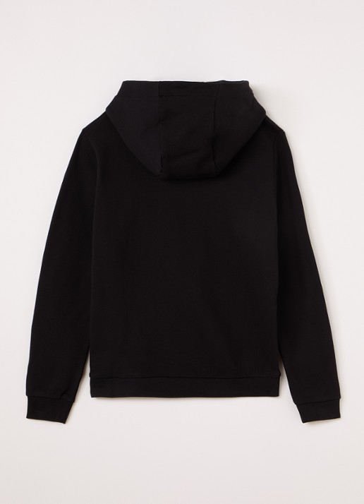 Lyle & Scott Hoodie met logo - voorkant 2 zwart