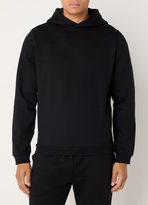 Lyle & Scott Hoodie met steekzakken en logo