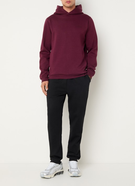 Lyle & Scott Hoodie met steekzakken en logo - voorkant 4 bordeauxrood