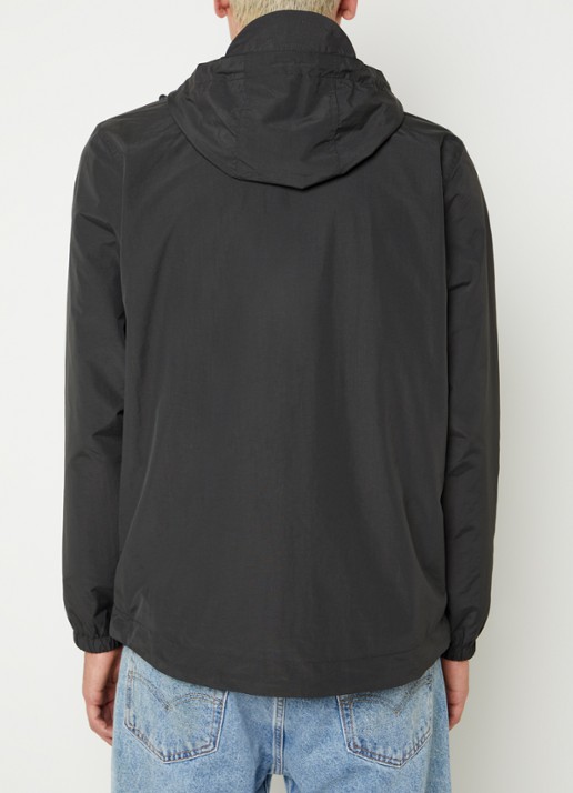Lyle & Scott Lichtgewicht jack met capuchon - achterkant 4 antraciet