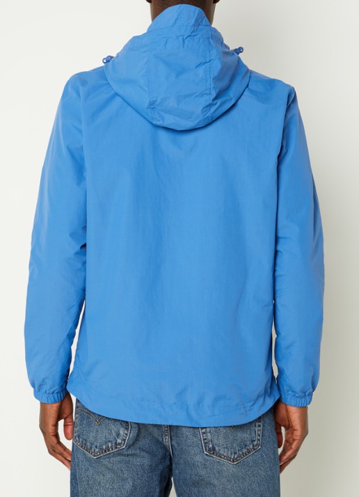 Lyle & Scott Lichtgewicht jack met capuchon - achterkant 2 blauw
