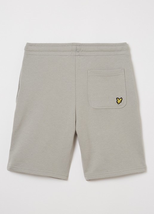 Lyle & Scott Loose fit korte joggingbroek met steekzakken - voorkant 2 grijs